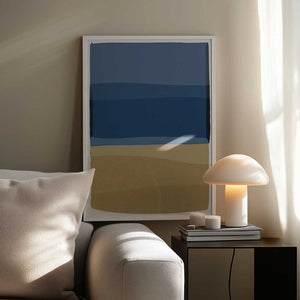 Tablou înramat „Modern Blue and Brown” de Orara Studio
