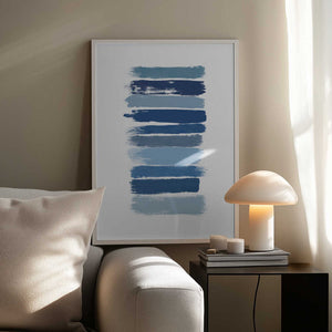 Tablou înramat „Ombre Blue” de Orara Studio