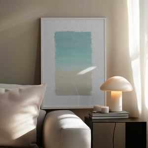 Tablou înramat „Turquoise Abstract” de Orara Studio