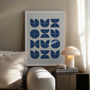Tablou înramat „Geometric Harmony” de THE MIUUS STUDIO