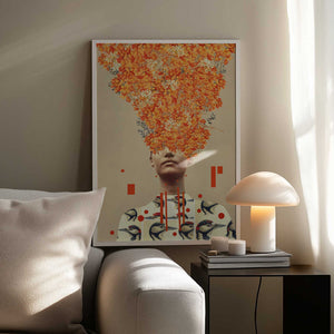 Tablou înramat „Bird Flight In Autumn” de Frank Moth