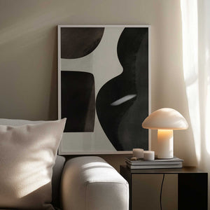 Tablou înramat „Black Abstract Collage” de Little Dean