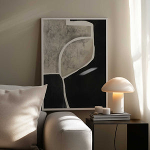 Tablou înramat „Black Abstract Mosaic” de Little Dean