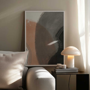 Tablou înramat „Earth Tone Abstract” de Little Dean