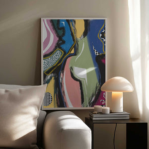 Tablou înramat „Colorful Abstract Bum” de Little Dean
