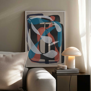 Tablou înramat „Retro Abstract Infinity” de Little Dean