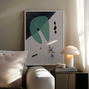 Tablou înramat „Geometric Shapes with Bold Color” de Little Dean