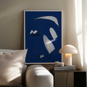 Tablou înramat „Abstract Blue Breeze” de Little Dean