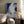 Tablou înramat „Blue Black and White Abstract” de Little Dean