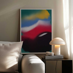 Tablou înramat „Dynamic Emotions Through Vibrant Color” de Little Dean