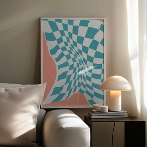 Tablou înramat „Line Drying Fabric In the Wind” de Little Dean