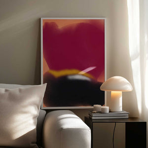 Tablou înramat „Red and Black Liquid” de Little Dean