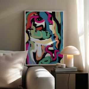 Tablou înramat „Bold colorful brushstrokes” de Little Dean