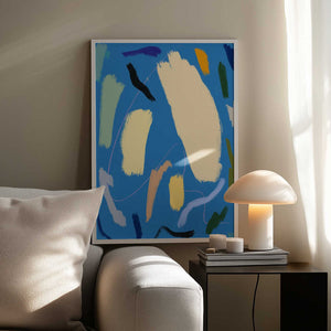 Tablou înramat „Bold Color Brushstrokes” de Little Dean