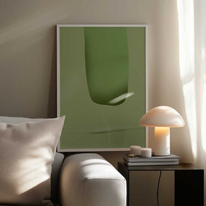 Tablou înramat „Stone portrait green” de Little Dean
