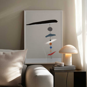 Tablou înramat „Simple Geometric Shapes” de Little Dean