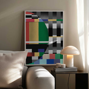 Tablou înramat „Glitch abstract artwork 02” de Little Dean