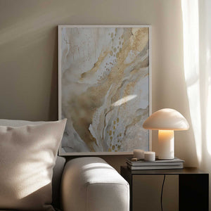 Tablou înramat „Gold Marble” de Sally Ann Moss