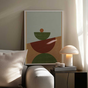 Tablou înramat „Contemporary Geometric 02” de Nilesh Kulkarni