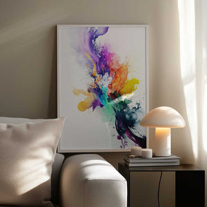 Tablou înramat „Vibrant Color Burst” de Mauro