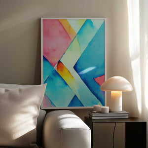 Tablou înramat „Nature Inspired Abstract Watercolor  (Day 37)” de Mauro
