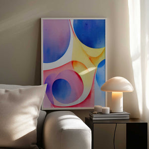 Tablou înramat „Nature Inspired Abstract Watercolor  (Day 40)” de Mauro