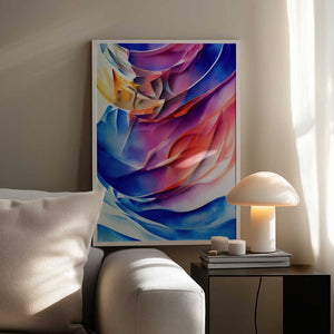Tablou înramat „Nature Inspired Abstract Watercolor  (Day 42)” de Mauro
