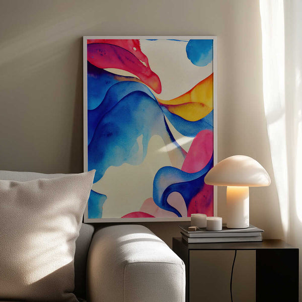 Tablou înramat „Nature Inspired Abstract Watercolor  (Day 60)” de Mauro