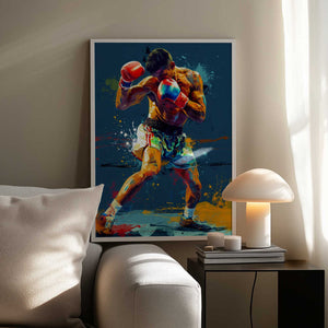 Tablou înramat „Sport Boxer 1” de Justyna Jaszke