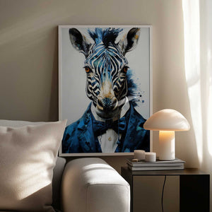 Tablou înramat „Hipster zebra” de Justyna Jaszke