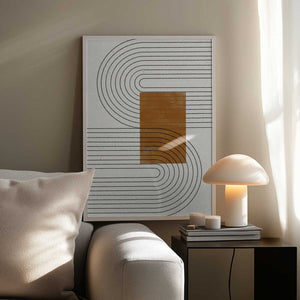 Tablou înramat „Curved Connections” de THE MIUUS STUDIO