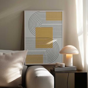 Tablou înramat „Curved Harmony” de THE MIUUS STUDIO