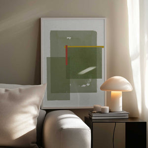 Tablou înramat „Layered Serenity” de THE MIUUS STUDIO
