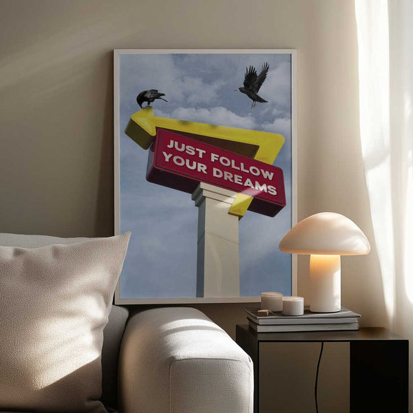 Tablou înramat „Follow Your Dreams” de Dikhotomy