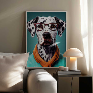 Tablou înramat „Dog Dalmatian” de Justyna Jaszke