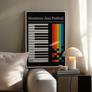 Tablou înramat „Montreaux Jazz Festival” de Retrodrome