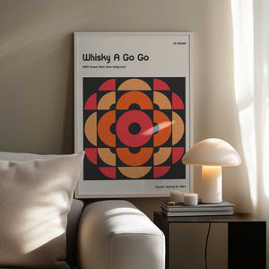 Tablou înramat „Whisky a Go Go Retro” de Retrodrome