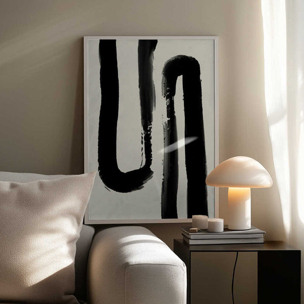 Tablou înramat „Monochrome Flow” de Treechild