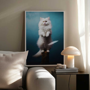 Tablou înramat „Cat yoga 8” de Justyna Jaszke