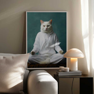 Tablou înramat „Cat yoga 11” de Justyna Jaszke