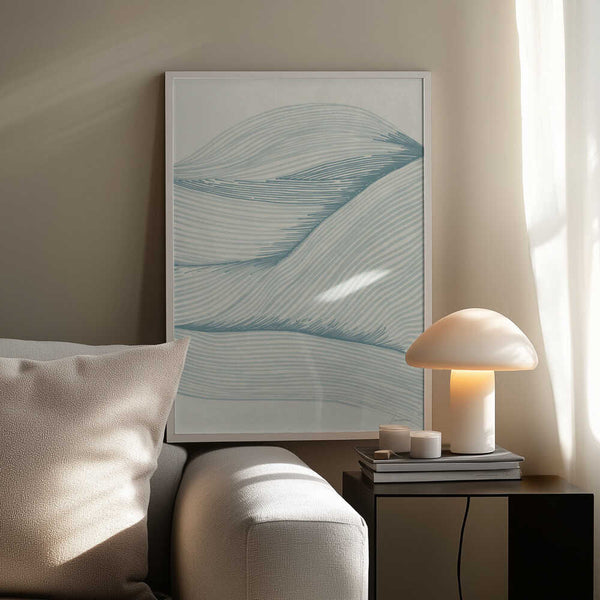 Tablou înramat „Ocean in lines 02” de Lucrecia Caporale