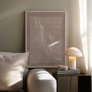 Tablou înramat „Abstract Irregular Lines” de Lucrecia Caporale