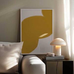 Tablou înramat „Golden Swirl Path” de THE MIUUS STUDIO