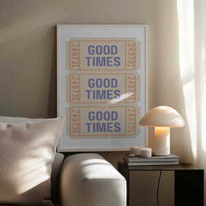 Tablou înramat „Coastal Blue Good Times” de Jolly and Dash