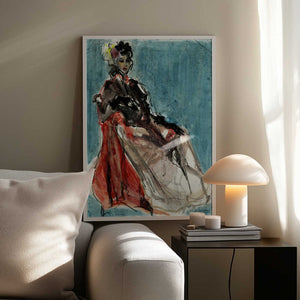 Tablou înramat „Elegant Pose of Woman Portrait” de Ute Rathmann