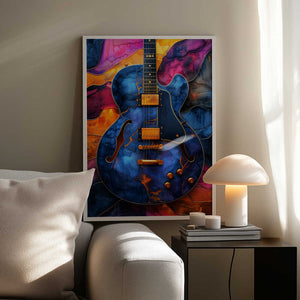 Tablou înramat „Music Guitar 5” de Justyna Jaszke