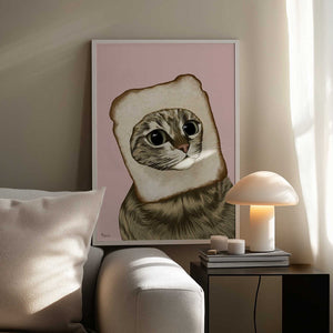 Tablou înramat „Bread Meme Cat” de Tara Royle