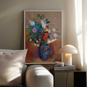 Tablou înramat „Bouquet of Flowers” de Odilon Redon