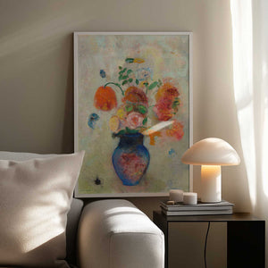 Tablou înramat „Large Vase With Flowers” de Odilon Redon