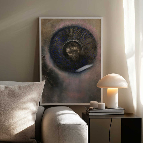 Tablou înramat „Head Within an Aureole” de Odilon Redon